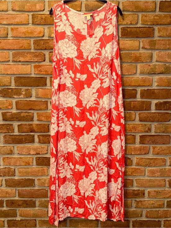 Water Lily Dresses & Skirts - Water Lily Floral Dress Size Large 100% Rayon